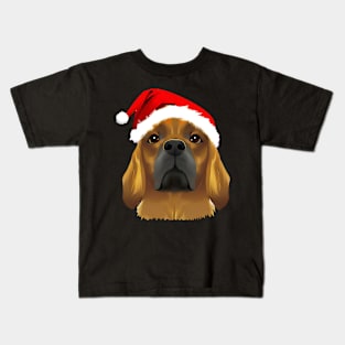 Christmas Dog Transparent Background Kids T-Shirt